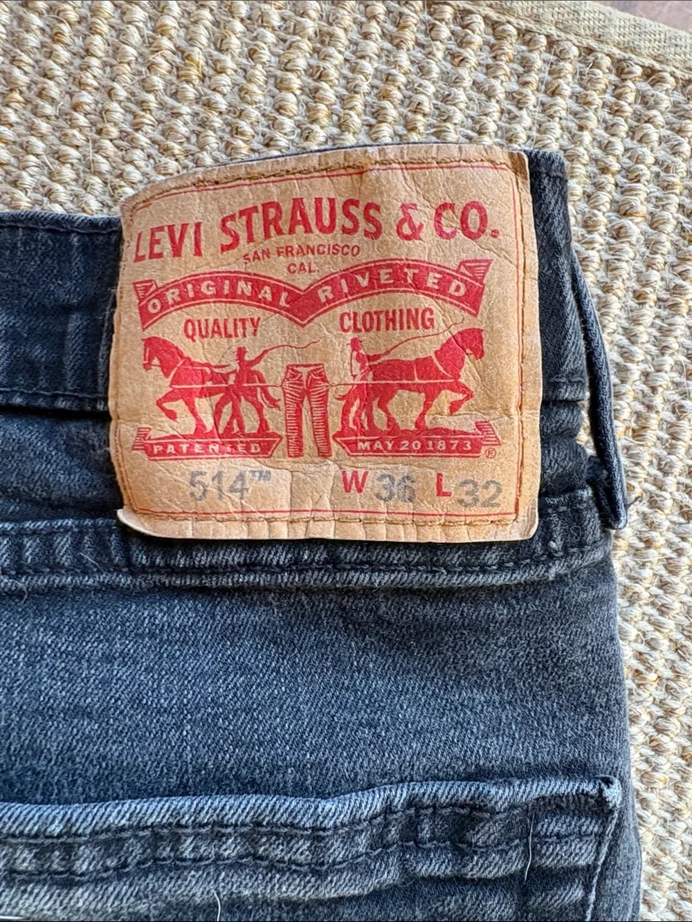 Men’s Black 514 Levi Jeans